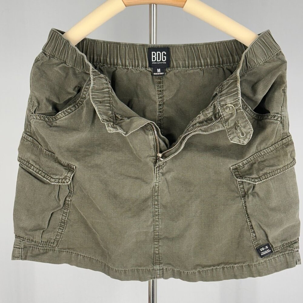 BDG Urban Outfitters Army Green Mini Cargo Skirt | Women's M | Micro Skirt | Y2K